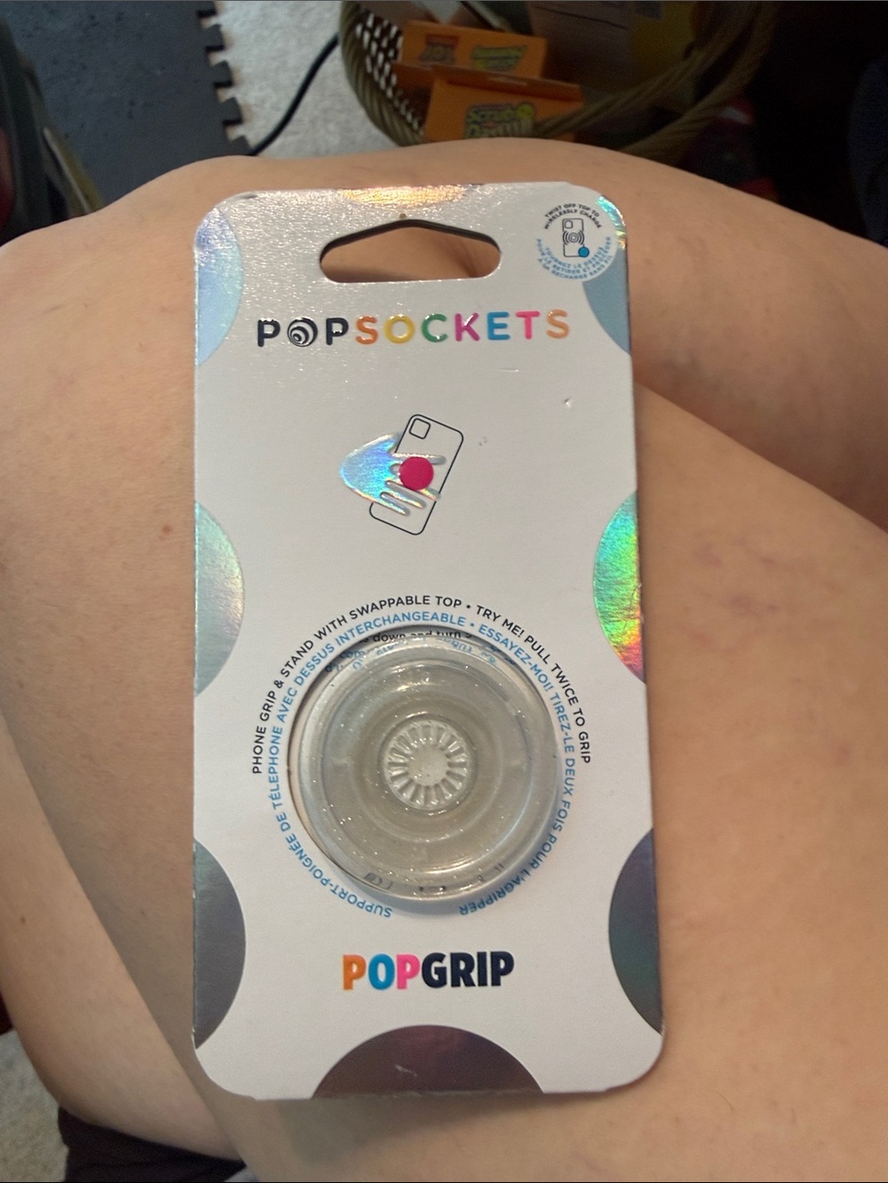 PopSocket PopGrip Clear Holographic Phone Grip